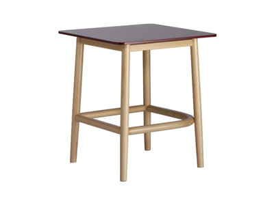 SINGLE CURVE LOW TABLE - Square wooden coffee table _ Wiener GTV Design