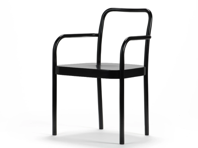 SUGILOO - Bent wood chair with armrests _ Wiener GTV Design