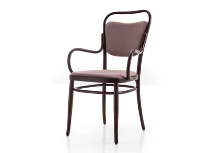 VIENNA 144 - Upholstered beech chair with armrests _ Wiener GTV Design