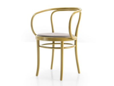 WIENER STUHL - Beech chair with armrests _ Wiener GTV Design