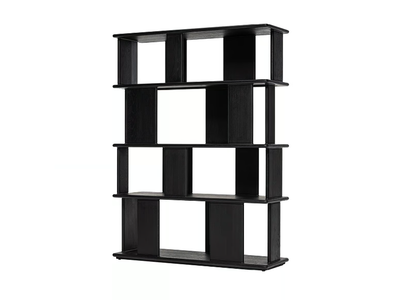 BURLY - Freestanding open solid wood bookcase _ Woak