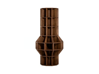 HAKU - Open solid wood bookcase _ Woak