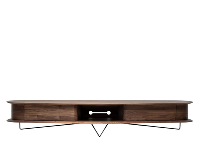 MALIN - Low solid wood TV cabinet with drawers _ Woak