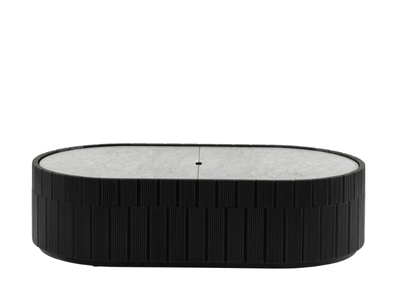 REPETA 04 - Oval solid wood coffee table _ Woak