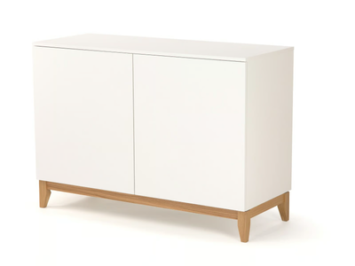 BLANCO - Melamine-faced chipboard sideboard with doors _ Woodman