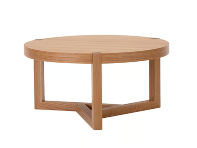 BRENTWOOD - Round wood veneer coffee table _ Woodman