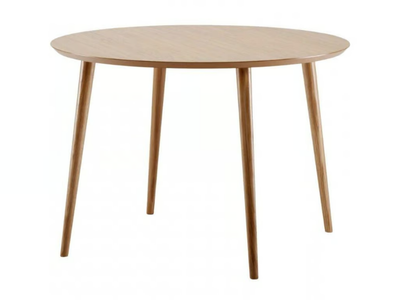 CLOYD - Round wood veneer dining table _ Woodman