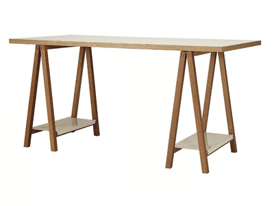 HIGHBURY - Rectangular melamine-faced chipboard writing desk _ Woodman