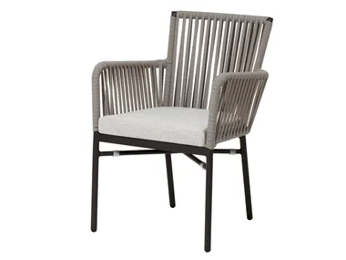 PERLA - Rope garden chair with armrests _ XLINE