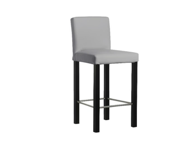 ALESSIA - High leather stool with footrest _ XVL