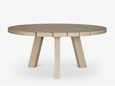 MALIBU - Round teak dining table _ XVL