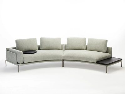 NOAH - Sectional curved fabric sofa _ Zanotta