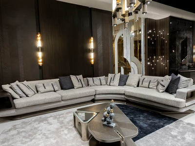 ATHENA - Corner fabric sofa _ ZEBRANO