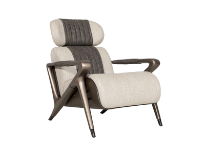GIOIA - Fabric armchair with armrests _ ZEBRANO