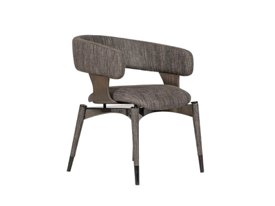 GIOIA - Upholstered fabric chair with armrests _ ZEBRANO