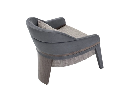 HYPNOS - Fabric armchair with armrests _ ZEBRANO