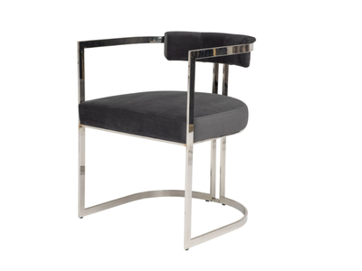 KAILAS - Upholstered metal chair with armrests _ ZEBRANO