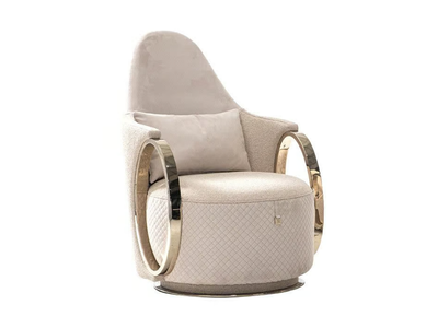 NIKS - Fabric armchair with armrests _ ZEBRANO