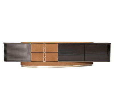 NIKS - Low TV cabinet with drawers _ ZEBRANO