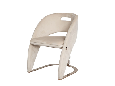PHASELIS - Cantilever upholstered fabric chair _ ZEBRANO