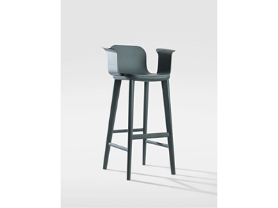 AEON BAR - Wooden stool with armrests _ ZEITRAUM