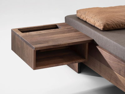 DEPO - Wall-mounted solid wood bedside table _ ZEITRAUM
