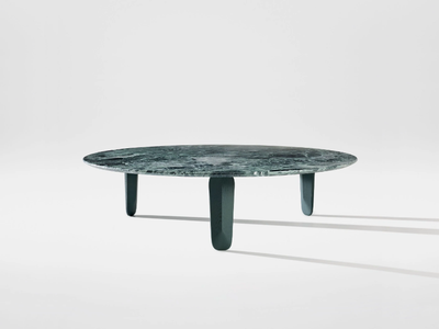 KUYU - Low round marble coffee table _ ZEITRAUM