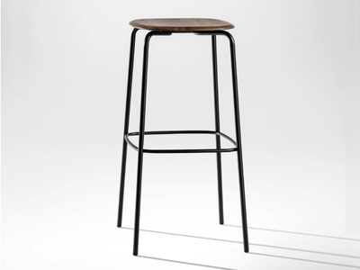 OKITO - Steel and wood stool _ ZEITRAUM