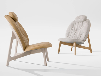 ZENSO HIGH - Upholstered fabric armchair _ ZEITRAUM