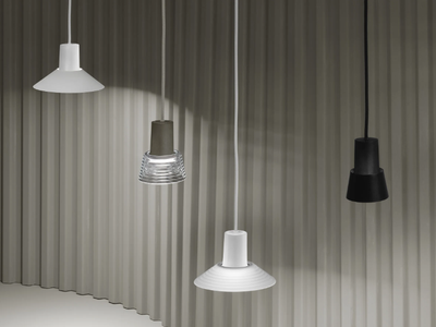 COMPOSE - LED dimmable glass and aluminium pendant lamp _ Zero