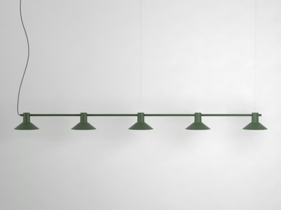 COMPOSE RAILS LINEAR - LED die cast aluminium pendant lamp _ Zero