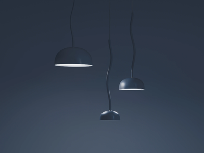CURVE - LED metal pendant lamp _ Zero
