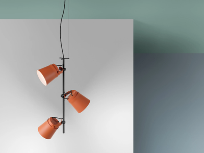 GINZA - VERTICAL - LED aluminium pendant lamp _ Zero