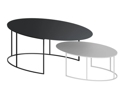 SLIM IRONY OVAL 2021 - Oval coffee table _ Zeus