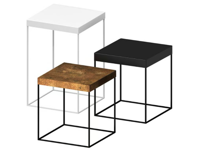 SLIM UP - Square painted metal coffee table _ Zeus