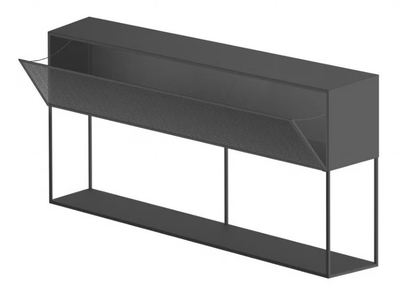 TRISTANO - Painted metal sideboard with flap doors _ Zeus