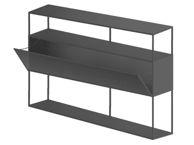 TRISTANO - Painted metal sideboard with flap doors _ Zeus