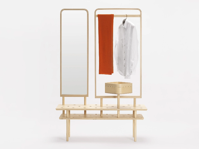 ETTA - Sectional wooden coat rack _ Zilio A&C