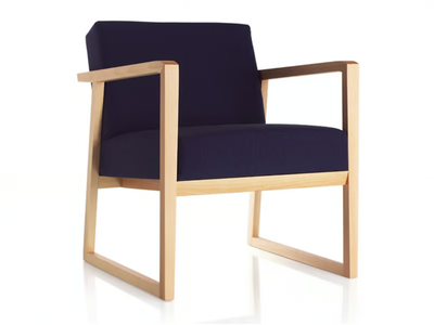 POD - Beech armchair with armrests _ Zilio A&C