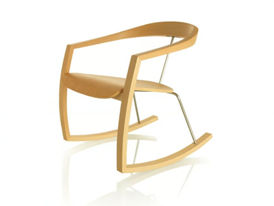 RO-RO - Rocking beech chair _ Zilio A&C