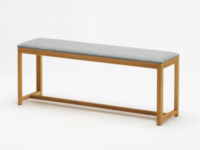 SELERI - Upholstered beech bench _ Zilio A&C