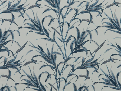 SANIBEL - Printed linen fabric with floral pattern _ Zimmer + Rohde