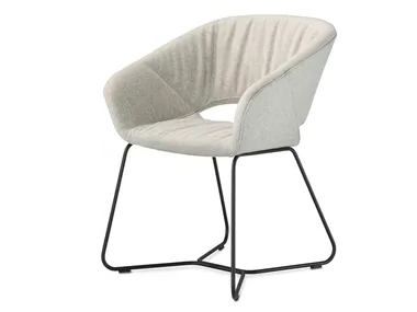 AVERIO XS - Upholstered fabric chair with armrests _ ZÜCO