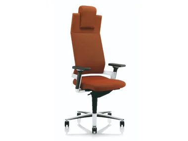 LACINTA - Height-adjustable office chair with 5-Spoke base with headrest _ ZÜCO