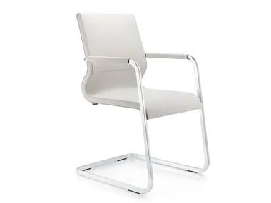 LACINTA - Leather training chair with armrests _ ZÜCO