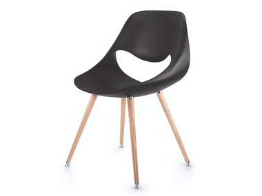 LITTLE PERILLO XS - Plastic chair and beech legs _ ZÜCO