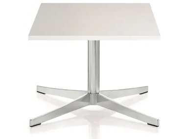 PERILLO TAVOLA - Square coffee table in MDF and chromed steel _ ZÜCO