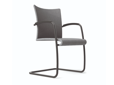 VISITA RE - Cantilever fabric training chair with armrests _ ZÜCO