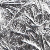 Fiberglass lined with silver coloured leaf