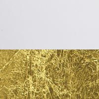 White / gold coloured leaf